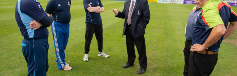 The Toss at the start of the 2021 cup final