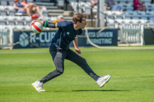 Northants Captain David Howells Fielding During 2023 Cup Final.