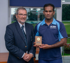 Mo Ghalib Receives Partially Sighted Bowler of the Year.